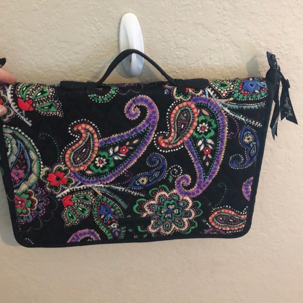 Traveling Vera Bradley hanging cosmetic holder